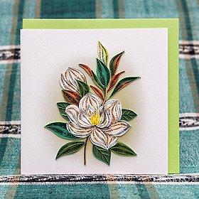 Thiệp Giấy Xoắn Hoa - NCC-F1502