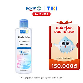 Nước tẩy trang sạch sâu dưỡng trắng Hada Labo Micellar Water Whitening 240ml