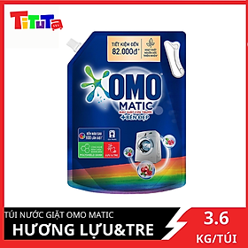 Nước giặt OMO Cửa trước Bền Đẹp 3.6kg