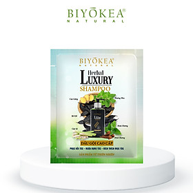 Dầu Gội Bồ Kết Thảo Dược, Kích Thích Mọc Tóc Herbal Luxury Biyokea dạng gói 6gr