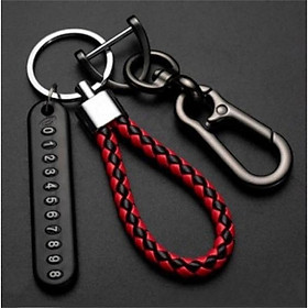Anti-Lost Car Key Pendant Split Rings Keychain Phone Number Card Keyring Auto Vehicle Key Chain Car Outdoor Climbing Accessories