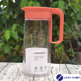 Bình Nước Thủy Tinh Lock&Lock Có Lưới Lọc, Nắp Có Gioăng Silicone, Mở Nắp Bằng 1 Tay LLG619- 1.3L Màu Ngẫu Nhiên - Hàng Chính Hãng