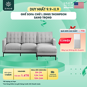 Mua Ghế  Sofa Zinus Thompson Chữ L Hiện Đại Sang Trọng - Zinus Thompson 2 Seater with Chaise Sofa (L-Shaped) Beige