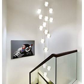Đèn thả thông tầng ROLINA hiện đại 15 bóng trang trí nội thất sang trọng [ẢNH VIDEO THẬT 100%].
