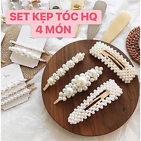 SET 4 KẸP TÓC NGỌC TRAI HÀN QUỐC SIÊU XINH