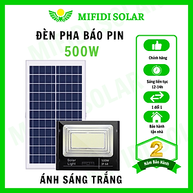 Mua Đèn Năng Lượng Mặt Trời MIFIDI | Đèn Pha Báo Pin 500W ánh sáng trắng công suất cao LP500