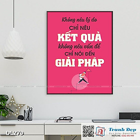 Mua Tranh động lực trang trí phòng làm việc - Không nêu lý do - chỉ show kết quả - DL279