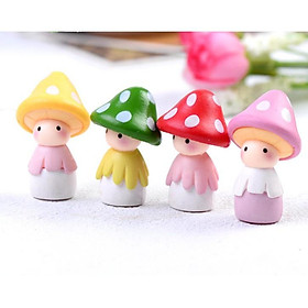 Mô hình nàng tiên nấm trang trí tiểu cảnh, terrarium quà tặng trang trí