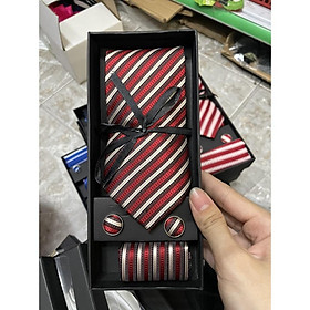 Cà vạt nam quà tặng cho người thân Noel và năm mới 2022 Giangpkc hộp dài