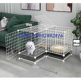 [TẶNG KÈM KHAY VỆ SINH] COMBO CHUỒNG, LỒNG LƯỚI THÉP CHO CHÓ MÈO THÚ CƯNG ĐA NĂNG CAO CẤP