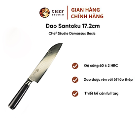 Mua Dao Santoku Chef Studio - Damascus Basic độ dài 17.2cm  chuyên dùng cắt thái thịt  cá  rau củ quả