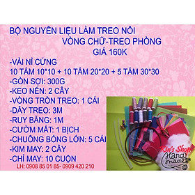 BỘ NGUYÊN LIỆU LÀM TREO NÔI- VÒNG CHỮ- TREO PHÒNG