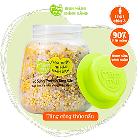 Hạt mix Mămmy cho bé ăn dặm protein tăng cân trên 6 tháng gạo sữa