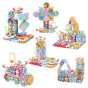 Bộ Đồ Chơi Xếp Hình Lego 135 Chi Tiết Bánh Răng Có Thể Chuyển Động Cho Bé Tùy Ý Sáng Tạo Theo Ý Thích