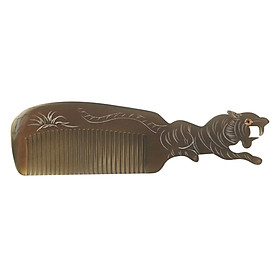 Lược Sừng Bò Châu Phi Cao Cấp L46 Con Hổ (Dài 18 x 5,2cm)