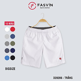  Quần đùi nam Big Size Fasvin D20206.HN cỡ đại vải gió mềm mại co giãn thoải mái