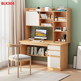 Mua Bàn làm việc  bàn học liền kệ  bằng gỗ  BLK304
