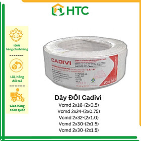 Mua (Lẻ 1m-5m-10m) Dây cáp điện đôi 2 lõi bọc nhựa VCMD 2x0.5 2x0.75 2x1.0 2x1.5 2x2.5 - thương hiệu CADIVI