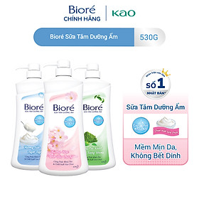Sữa tắm Bioré Dưỡng Ẩm Đủ Hương 530g - Trà Xanh Sảng Khoái