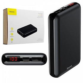 Pin sạc dự phòng 10.000mAh QC 3.0 Baseus Mini S PD siêu nhỏ gọn màn hình LED - Hàng chính hãng