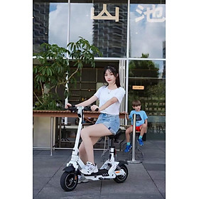 Xe scooter điện gấp gọn NIAO A9, pin 48V 12A, công suất lên đến 350W, tải trọng 150kg, 4 phuộc giảm xóc, có Bluetooth