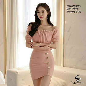 ĐẦM TRỄ VAI PHỐI VOAN SIÊU XINH XẮN CỰC DỄ THƯƠNG