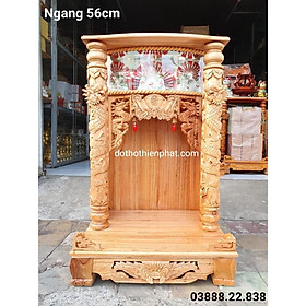 Mua Bàn thờ thần tài ông địa gỗ xoan ngang 56 x 88 điện tử( hàng đẹp)