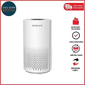 Mua Máy Lọc Không Khí STARLIFE Thiết Kế Bộ Lọc 3 Lớp Nổi Bật Với Tông Màu Trắng Sang Trọng