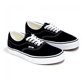 Giày sneaker unisex vans era classic black / white - vn000ewzblk
