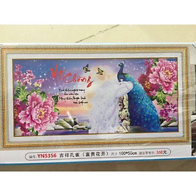 Mua Tranh đính đá YN5356 VỢ Chồng 100x50cm chưa đính