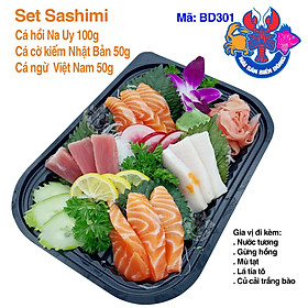 Mã 301_Set Sashimi Cá Hồi, Cá Cờ Kiếm, Cá Ngừ 200g