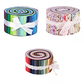 Colorful Fabric Strips Jelly Rolls Sewing Quilting DIY Craft Fabric Cloth