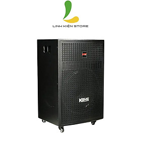 Mua Loa kéo Acnos CBX16G - Loa karaoke thùng gỗ công suất 100W kèm micro không dây - Hàng nhập khẩu