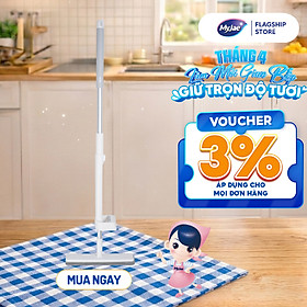 Cây Lau Nhà MyJae Đài Loan Dạng Mút Xốp PVA Thông Minh Lau Sàn Siêu Hút Nước