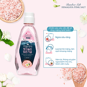 Nước Súc Miệng Bamboo Salt Muối Hồng Himalaya Hoa Bạc Hà