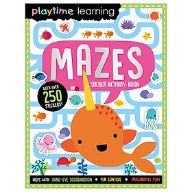 [Download Sách] Sách tương tác sticker – Mê cung - Mazes (Sticker activity book)