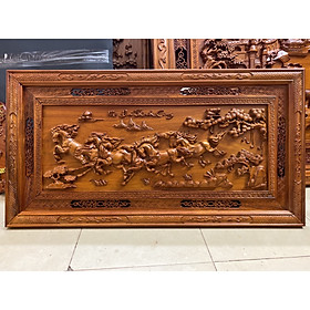 Mua Tranh gỗ mã đáo thành công - gỗ hương đỏ