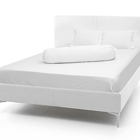 ( Thun Hàn Quốc Loại 1 ) Bộ 4 Món Ga Gối Thun Mát Mềm Cao Cấp Lan Bedding - Trắng