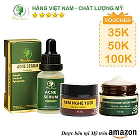 Bộ trắng da, sạch mụn và nám cơ bản ngày đêm Wonmom 1 Kem nghệ tươi + 1