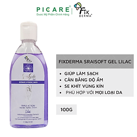 Dung Dịch Vệ Sinh Dạng Gel Hương Hoa Tử Đinh Hương Fixderma Srai Soft Gel – Lilac 100g