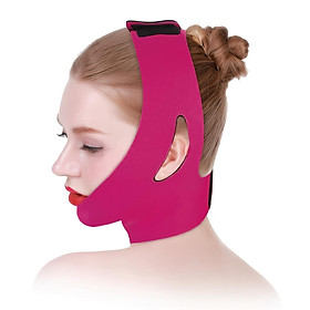 Khuôn mặt mỏng băng khuôn mặt thôn Bely Face Belming Belt, Băng dây đeo mặt nạ nâng da đôi Chin Chin Dây đeo: 1PCS màu hồng