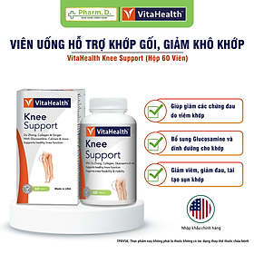 Viên Uống Hỗ Trợ Khớp Gối VITAHEALTH Knee Support Tái Tạo Xương Khớp Sụn Khớp (60 Viên)