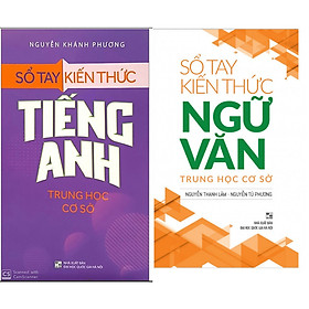 Combo Sổ Tay Kiến Thức  Trung Học Cơ Sở Môn Văn+ Tiếng Anh