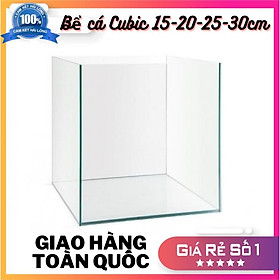 Bể cá mini CUBIC( 15-20-25-30cm) dành cho nuôi cá cảnh hoặc chơi thủy sinh