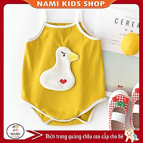Body 2 dây bé gái họa tiết cà rốt, sư tử, vịt đáng yêu hàng QCCC