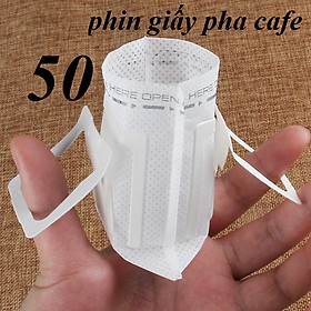 Combo 50 phin giấy pha cà phê đi du lịch
