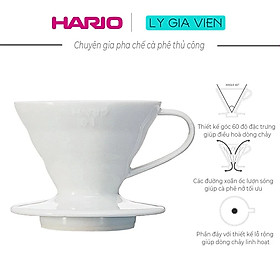 Mua Phễu Pha Cà Phê Gốm Sứ Hario V60 Coffee Dripper
