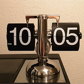 Đồng Hồ Lật Retro Flip Clock - Nhiều Kiểu Dáng Cổ Điển - Cơ Bản Đen 1 Chân