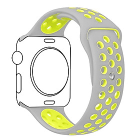 Band for iWatch 38mm&42mm Breathable Silicone Replacement Sport Strap Bracelet Replacement for iWatch All Series