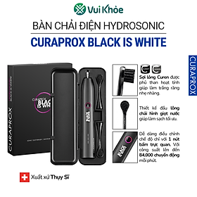 Bàn chải điện Curaprox Hydrosonic Black is White | Mã SP 73349058